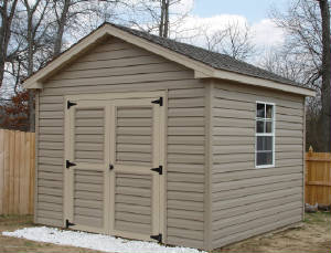 10' x 10' Storage Building with Vinyl Siding