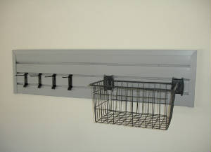 Coat Hooks with Big Basket