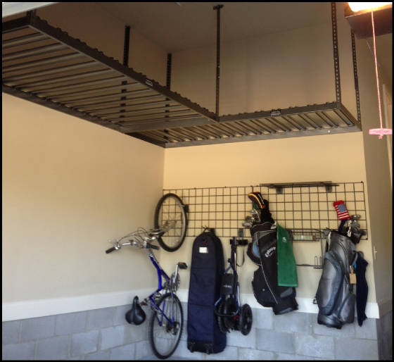 Corner Onrax Overhead Storage Loft & Garage Grids